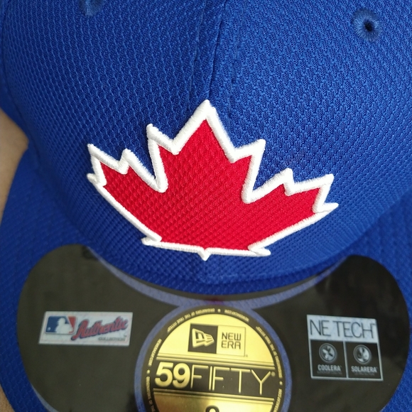 Sz 8 Men's New Era Royal Toronto Blue Jays 2017 Clubhouse 59FIFTY Fitted Hat - Picture 2 of 8